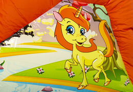 Castillo hinchable multijugador con tobogán en tema unicornio para niños. Compre castillos hinchables en línea en JB Hinchables España