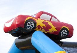 Ordene un castillo hinchable cubierto inflable con varios obstáculos, un tobogán y un objeto 3D en el techo de JB Hinchables España. Compre castillos hinchables en línea en JB Hinchables España