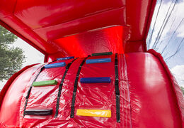 Compre una pista americana inflable de 8 metros con objetos de fuego en 3D para niños. Ordene pistas americanas inflables ahora en línea en JB Hinchables España