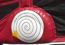 Ordene una pista americana de bomberos con objetos 3D para niños. Compre pistas americanas inflables en línea ahora en JB Hinchables España