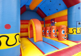 Ordene un castillo hinchable multifuncional con techo y un objeto de payaso 3D para niños en JB Hinchables España. Compre castillos hinchables en línea en JB Hinchables España