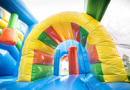 Castillo hinchable marino multiplay con tobogán, divertidos objetos en la superficie de salto y llamativos objetos en 3D para niños. Ordene castillos hinchables en línea en JB Hinchables España