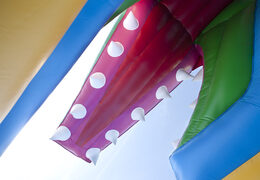 Ordene un tobogán inflable multifuncional con un tema de cocodrilo con una piscina de chapoteo, un objeto 3D impresionante, colores frescos y los obstáculos 3D para niños. Compre toboganes inflables ahora en línea en JB Hinchables España