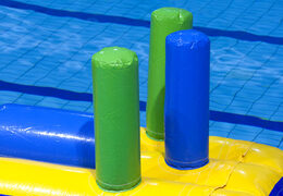 Ordene un tobogán con delfines con objetos divertidos para pequeños y mayores. Compra atracciones acuáticas hinchables online ahora en JB Hinchables España