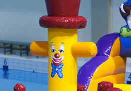 Comprar barco hinchable hermético con temática de circo tanto para pequeños como para mayores. Ordene atracciones acuáticas inflables ahora en línea en JB Hinchables España