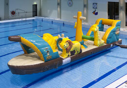 Comprar barco hinchable hermético con temática de selva para grandes y pequeños. Ordene atracciones acuáticas inflables ahora en línea en JB Hinchables España