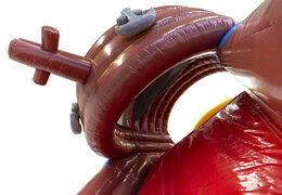 Compre una pista americana en un bote pirata de 9 m con objetos en 3D para niños. Ordene pistas americanas inflables ahora en línea en JB Hinchables España