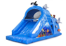 Compre la pista americana inflable pequeña seaworld 9m para niños. Ordene pistas americanas inflables ahora en línea en JB Hinchables España