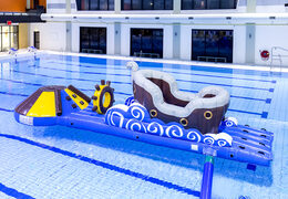 Compre un tobogán inflable hermético con temática de piratas para jóvenes y mayores. Ordene atracciones acuáticas inflables ahora en línea en JB Hinchables España