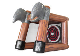 Compra el juego inflable Axe Battle para jóvenes y mayores. Ordene castillos hinchables ahora en línea en JB Hinchables España