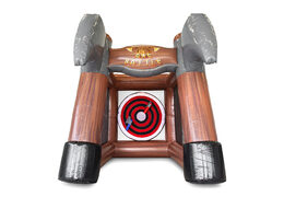 Ordene el juego inflable Axe Battle para jóvenes y mayores. Compre castillos hinchables ahora en línea en JB Hinchables España