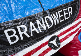 Ordene el castillo hinchable mediano de bomberos con tobogán para niños. Compre castillos hinchables en línea en JB Hinchables España