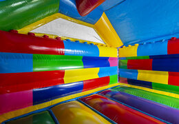 Compre castillo hinchable combinado de tobogán en tema lego para niños. Compre castillos hinchables con tobogán ahora en JB Hinchables España