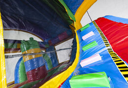 Castillo hinchable de superbloques multiplay con tobogán y con objetos 3D en su interior para niños. Compre castillos hinchables en línea en JB Hinchables España