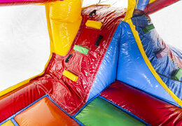 Castillo hinchable temático de superbloques con tobogán y con objetos 3D en el interior para niños. Compre castillos hinchables en línea en JB Hinchables España