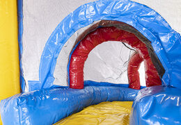 Compra pequeño castillo hinchable multijugador inflable con tema de fiesta y tobogán para niños. Ordene castillos hinchables en línea en JB Hinchables España