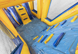 vPista americana modular hinchable de 19 metros en tema de mármol con objetos 3D a juego para niños. Compre pistas americanas inflables en línea ahora en JB Hinchables España