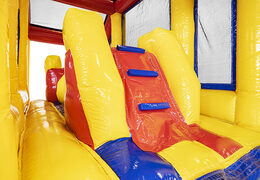 Ordene una pista americana inflable estándar de 19 m con objetos 3D adecuados para niños. Compre pistas americanas inflables en línea ahora en JB Hinchables España