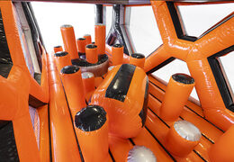 Pedido una carrera de obstáculos inflable modular gigante Pillar Dodger de 40 piezas para niños. Compre carreras de obstáculos inflables en línea ahora en JB Hinchables España