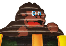 Compra un espectacular tobogán inflable con temática de gorila con objetos 3D para niños. Ordene toboganes inflables ahora en línea en JB Hinchables España
