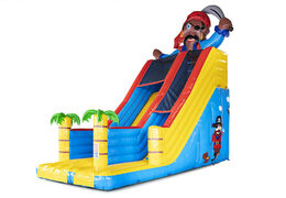 Compre un tobogán inflable de temática pirata con objetos 3D para niños. Ordene toboganes inflables ahora en línea en JB Hinchables España