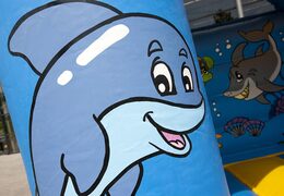 Klein overdekt springkussen kopen in thema seaworld voor kinderen