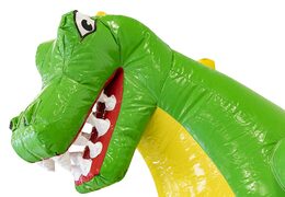 Ordene el pequeño castillo inflable con tobogán en tema dinosaurio para niños. Castillos inflables con tobogán a la venta en JB Hinchables España