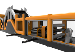 Pista americana inflable gigante de 48,5 m de largo para niños. Ordene pistas americanas inflables ahora en línea en JB Hinchables España