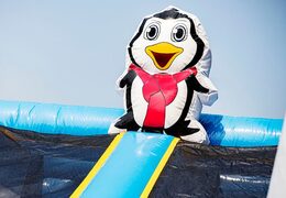 Castillo hinchable en el tema Frozen con toboganes y divertidos obstáculos con estampados para niños. Compre castillos hinchables en línea en JB Hinchables España