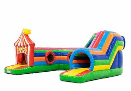 Compre el túnel de arrastre del castillo hinchable divertido del juego interior inflable en el tema del circo para los niños. Ordene castillos hinchables en línea en JB Hinchables España