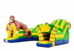 Compre castillo hinchable inflable de juego divertido túnel de rastreo con tema de gorila para niños. Ordene castillos inflables en línea en JB Hinchables España