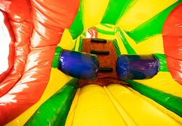Túnel de rastreo Castillo hinchable Gorilla con obstáculos, una pendiente de escalada y una pendiente deslizante para niños. Compre castillos hinchables en línea en JB Hinchables España