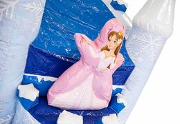 Castillo hinchable con temática de hielo con tobogán y objetos en 3D para niños. Ordene castillos hinchables en línea en JB Hinchables España