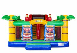 Ordene el castillo hinchable Slidebox Hawaii con tobogán para niños. Compre castillos hinchables en línea en JB Hinchables España