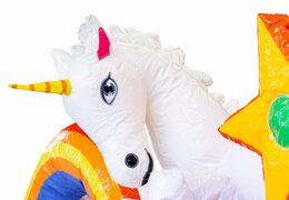 Ordene un castillo hinchable con tema de unicornio con slidebox y un tobogán para niños. Compre castillos hinchables en línea en JB Hinchables España