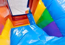 Compre un pequeño castillo inflable con techo, tobogán y baño en un tema de unicornio en JB Hinchables España. Ordene castillos inflable en línea en JB Hinchables España