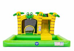 Compre castillo hinchable inflable para juegos de interior con tema de cocodrilo para niños en JB Hinchables España. Ordene castillos hinchables en línea en JB Hinchables España