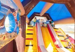 Ordene castillo hinchable pirata combinada de tiro con cubierta, juego de disparos y tobogán para niños. Compre castillos hinchables en línea en JB  Hinchables España