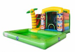 Compre el castillo hinchable de Hawaii multifuncional con mini salpicaduras en JB Hinchables España. Ordene hinchables en línea en JB Hinchables España