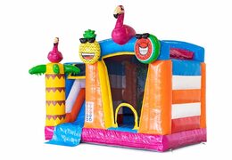 Ordene  el mini castillo hinchable con flamencos con o sin bañera para niños. Compre castillo hinchable en línea en JB Hinchables España