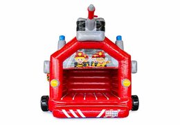 Standaard overdekt springkussen te koop in thema brandweer voor kinderen
