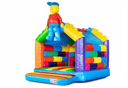 Compra un castillo hinchable de supermanzanas estándar con un diseño llamativo y una animación divertida en forma de muñeca para niños. Castillo hinchable a la venta en línea en JB Hinchables España