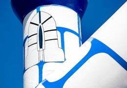 Compre castillo inflable de castillo estándar con un tema de caballero en un color azul para niños. Ordene castillo inflable en línea en JB Hinchables España