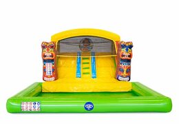 Compre el castillo hinchable de Hawaii con tobogán de rebote splashy multifuncional en JB Hinchables España. Ordene castillos hinchables en línea en JB Hinchables España