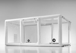 comprar cápsula hinchable de coche Showcase para usar vehículo en blanco