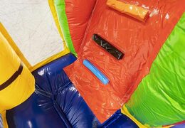 Multiplay springkussen krokodil met obstakels en glijbaan te koop voor kinderen