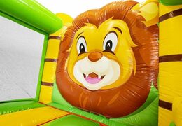 Pequeña gorila inflable temática de la jungla con tobogán a la venta