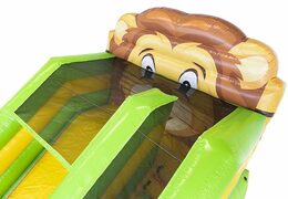 Jungle tobogán hinchable con sección de castillo hinchable y obstáculos para niños