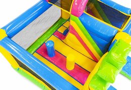 Ordene un castillo hinchable con tobogán temático de Hawái para niños