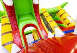 Comprar hamaca hinchable con tobogán y cocodrilo 3d como entrada para niños